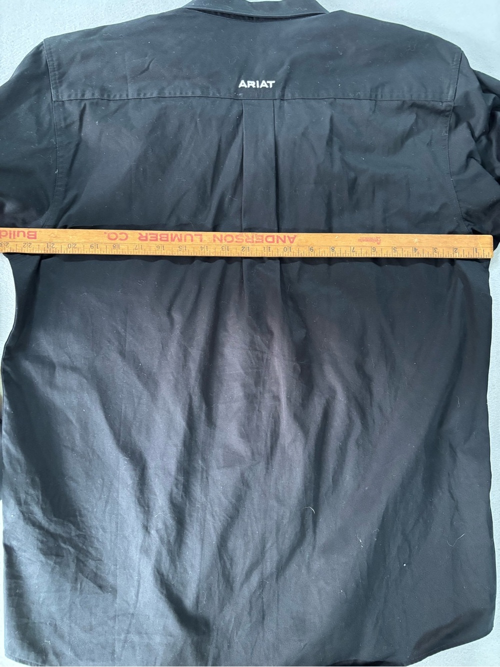 Ariat Black Button-Down Long Sleeve Shirt with Branding M - Picture 9 of 12